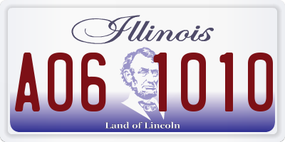 IL license plate A061010