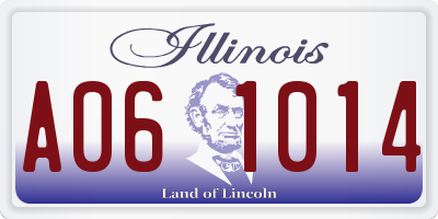 IL license plate A061014