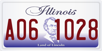 IL license plate A061028
