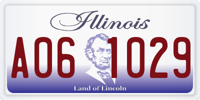IL license plate A061029