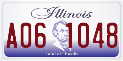 IL license plate A061048