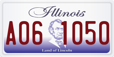 IL license plate A061050