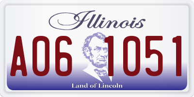 IL license plate A061051
