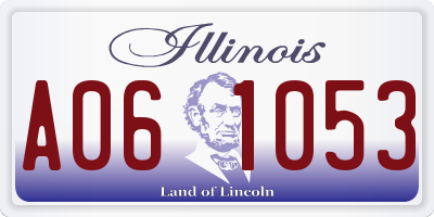 IL license plate A061053