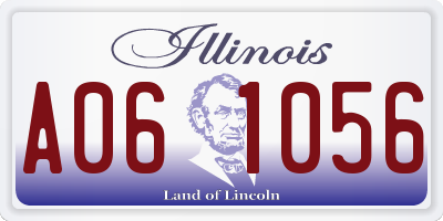 IL license plate A061056