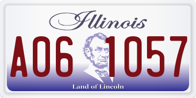 IL license plate A061057