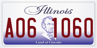 IL license plate A061060