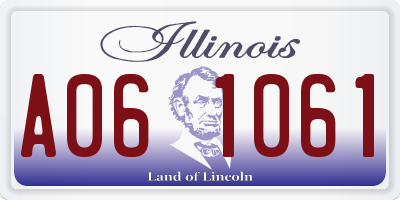 IL license plate A061061