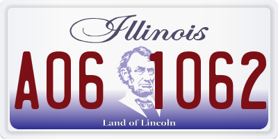 IL license plate A061062