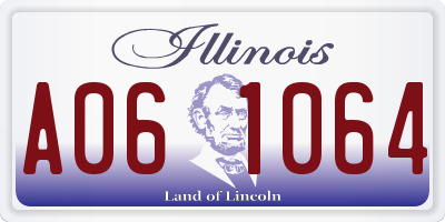 IL license plate A061064