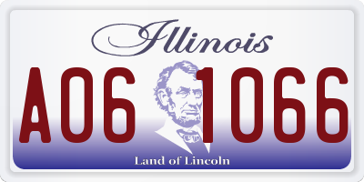 IL license plate A061066