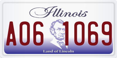 IL license plate A061069