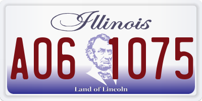 IL license plate A061075