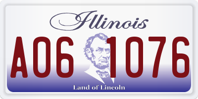 IL license plate A061076