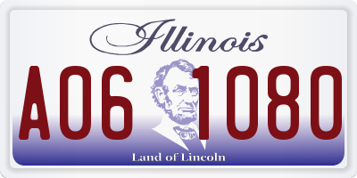 IL license plate A061080