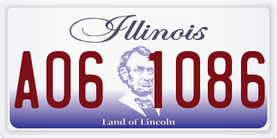 IL license plate A061086