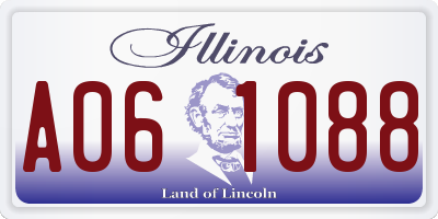 IL license plate A061088
