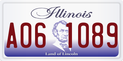 IL license plate A061089