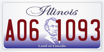 IL license plate A061093