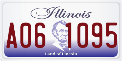 IL license plate A061095