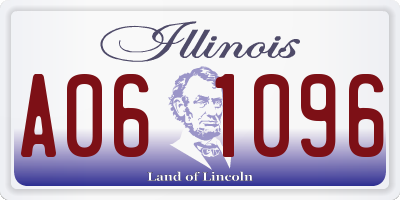 IL license plate A061096