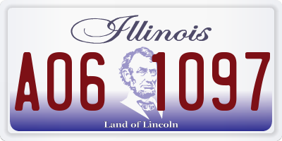 IL license plate A061097