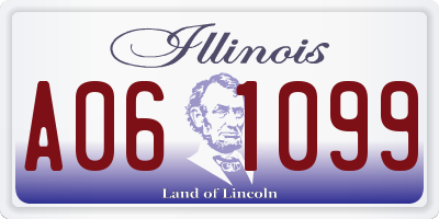 IL license plate A061099