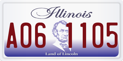 IL license plate A061105