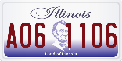 IL license plate A061106