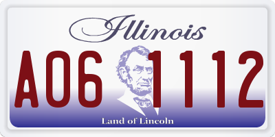 IL license plate A061112