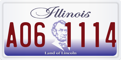 IL license plate A061114