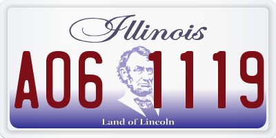 IL license plate A061119