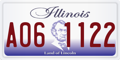 IL license plate A061122
