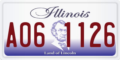 IL license plate A061126