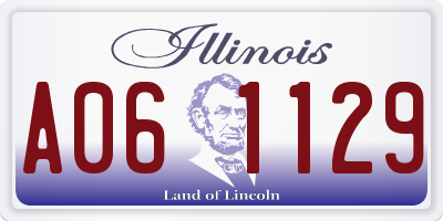 IL license plate A061129