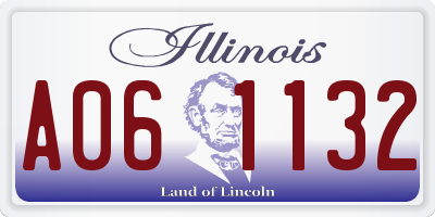 IL license plate A061132