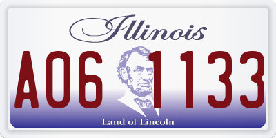 IL license plate A061133
