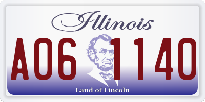 IL license plate A061140