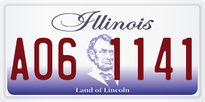 IL license plate A061141
