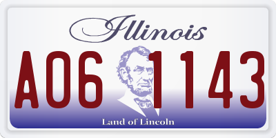 IL license plate A061143