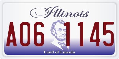 IL license plate A061145