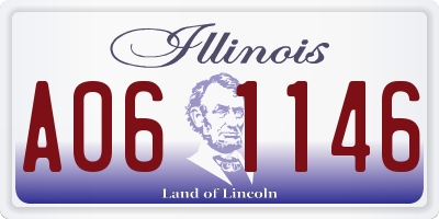 IL license plate A061146