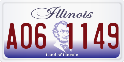 IL license plate A061149