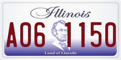 IL license plate A061150