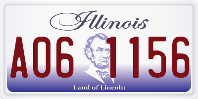 IL license plate A061156