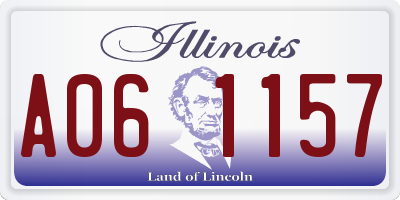 IL license plate A061157