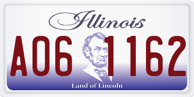 IL license plate A061162
