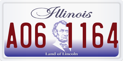 IL license plate A061164