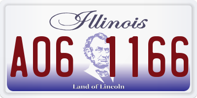 IL license plate A061166