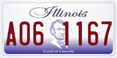 IL license plate A061167